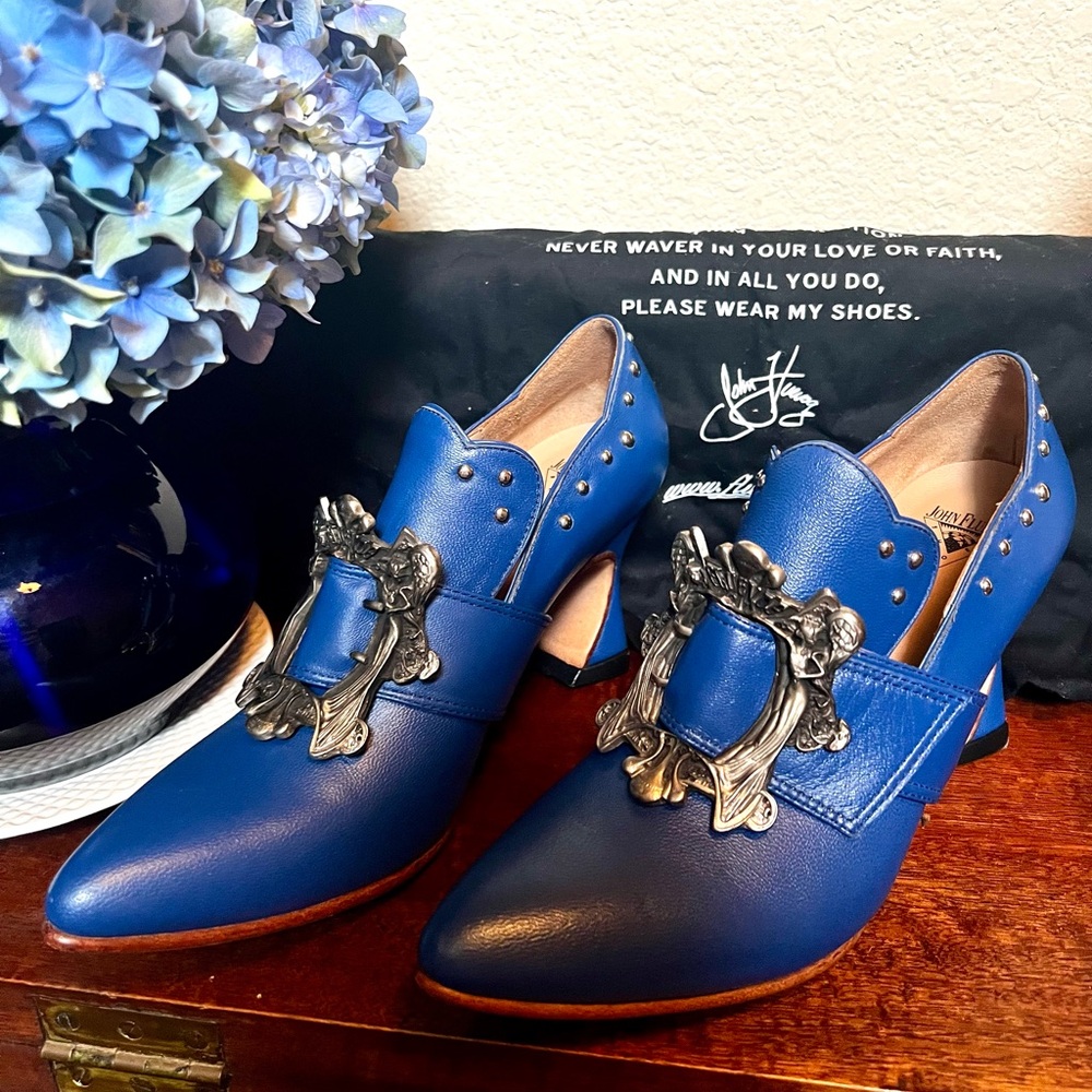 John Fluevog Big Presence Claudette Blue